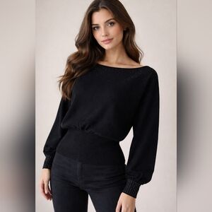 Belldini Black Women's Sweater with Subtle Sparkle